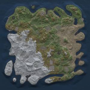 Thumbnail Rust Map: Procedural Map, Size: 4250, Seed: 2014327063, 19 Monuments