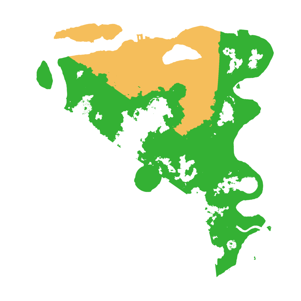 Biome Rust Map: Procedural Map, Size: 3200, Seed: 55570