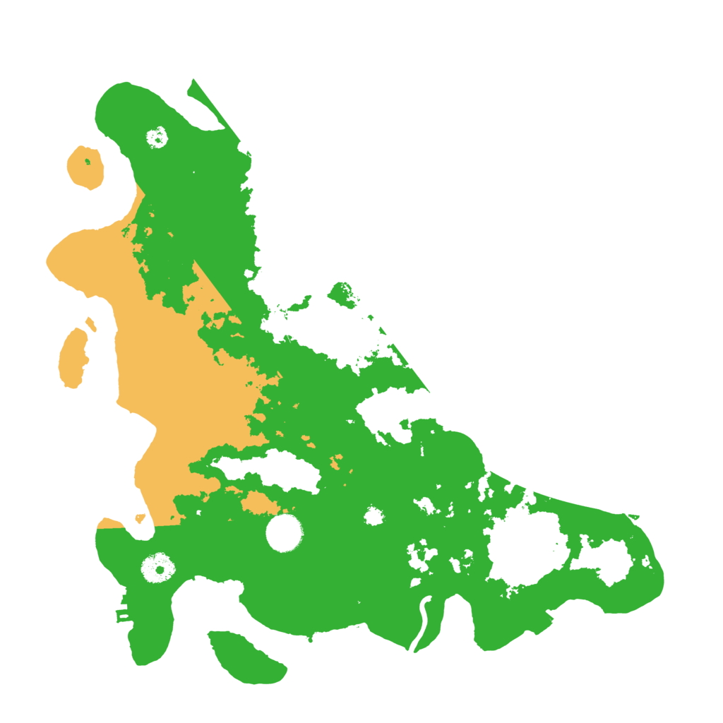 Biome Rust Map: Procedural Map, Size: 3500, Seed: 65416
