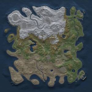 Thumbnail Rust Map: Procedural Map, Size: 4250, Seed: 136617067, 16 Monuments