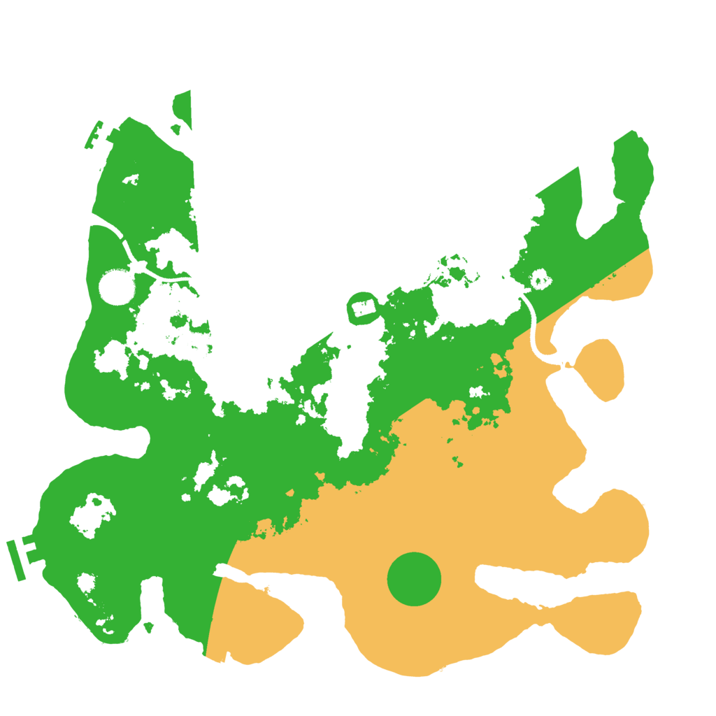 Biome Rust Map: Procedural Map, Size: 3500, Seed: 82865278