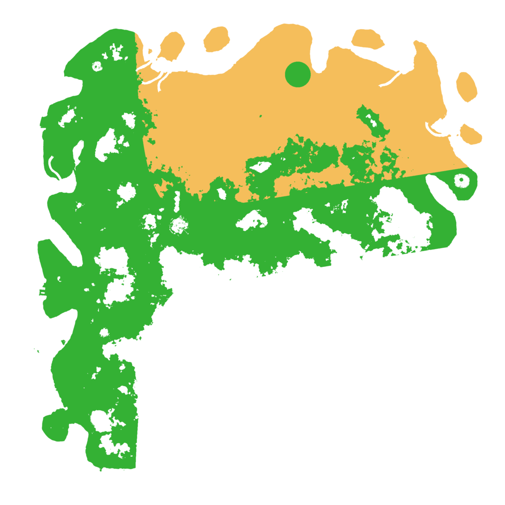 Biome Rust Map: Procedural Map, Size: 5200, Seed: 11111945