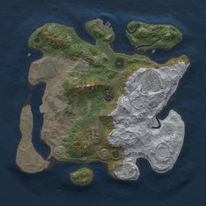 Thumbnail Rust Map: Procedural Map, Size: 3000, Seed: 17939, 11 Monuments
