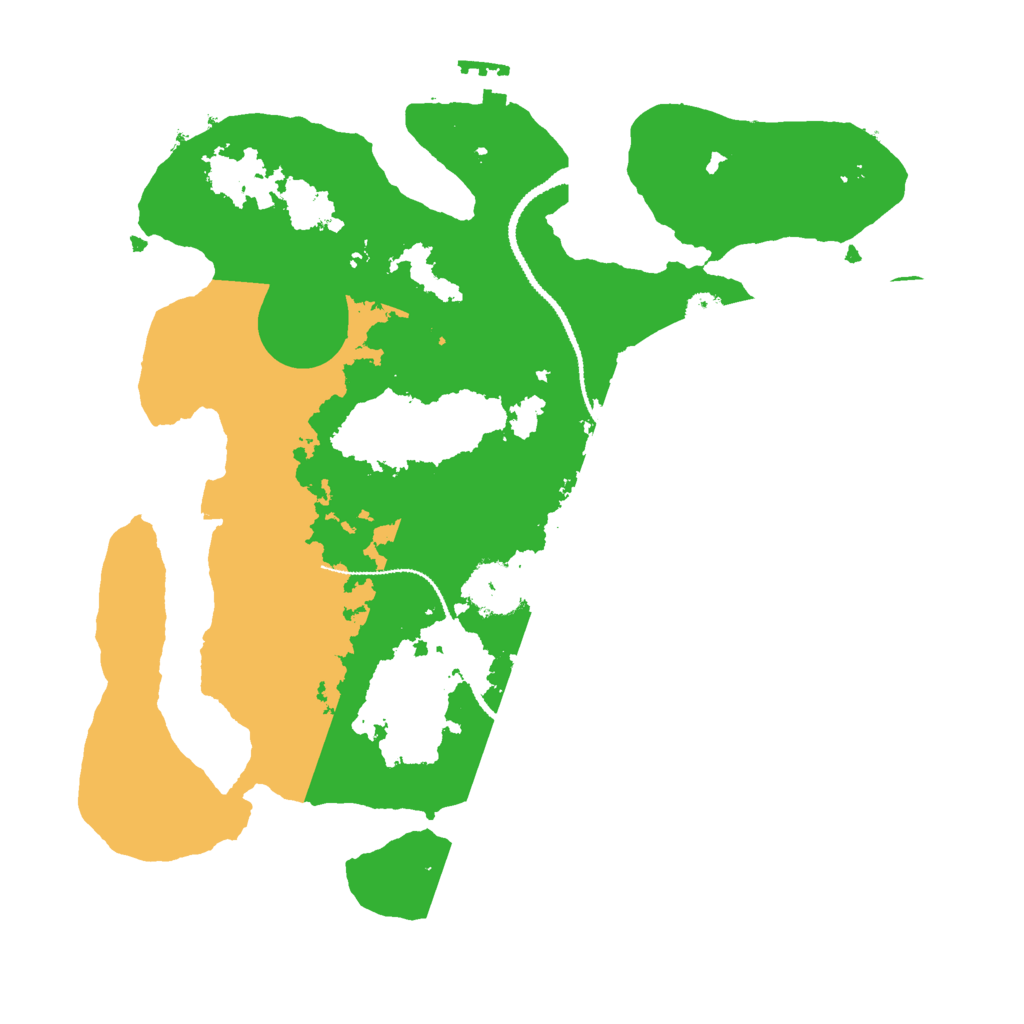 Biome Rust Map: Procedural Map, Size: 3000, Seed: 17939