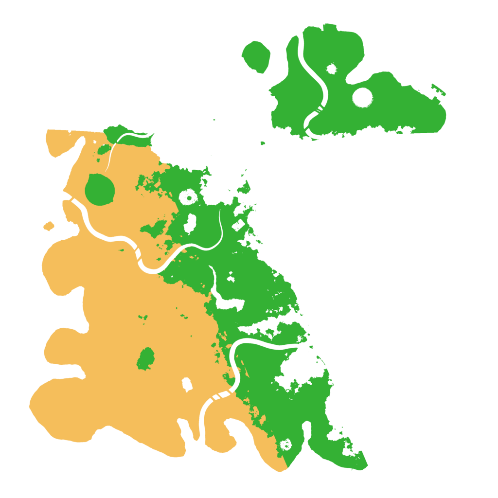 Biome Rust Map: Procedural Map, Size: 4400, Seed: 208987545