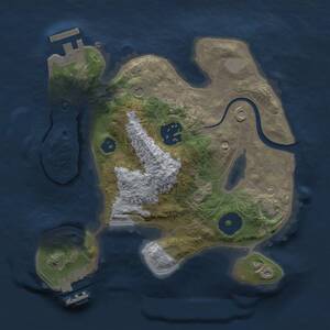 Thumbnail Rust Map: Procedural Map, Size: 2210, Seed: 127363266, 6 Monuments