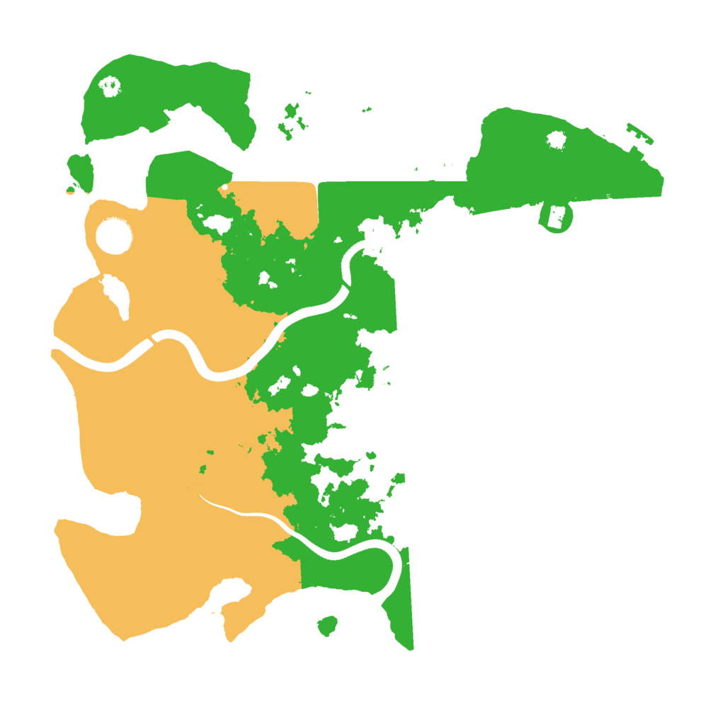 Biome Rust Map: Procedural Map, Size: 3500, Seed: 372431461