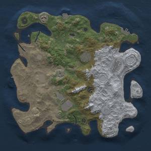 Thumbnail Rust Map: Procedural Map, Size: 3500, Seed: 372431461, 14 Monuments