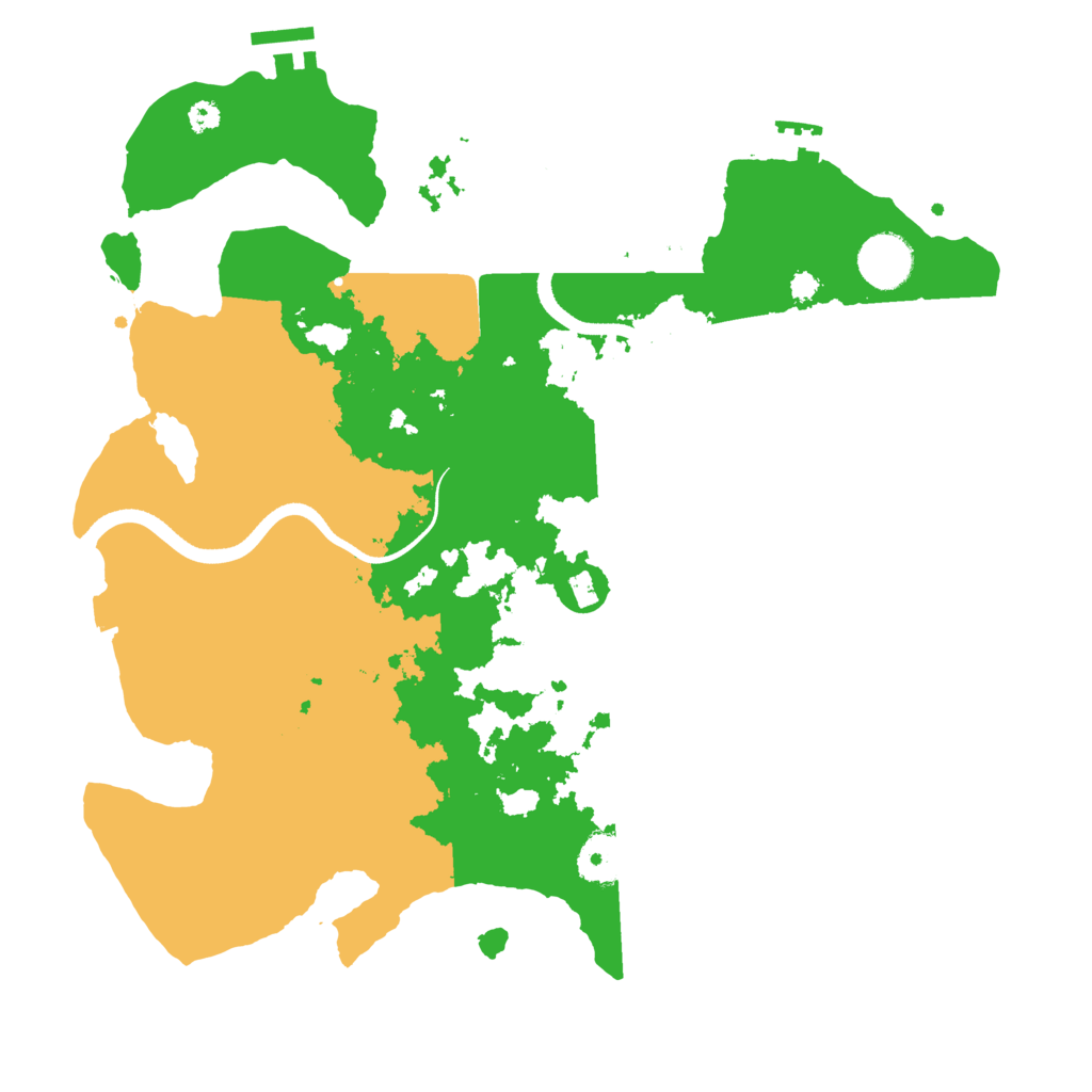 Biome Rust Map: Procedural Map, Size: 3500, Seed: 372431461
