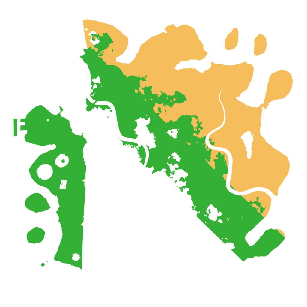 Biome Rust Map: Procedural Map, Size: 3500, Seed: 1358666760