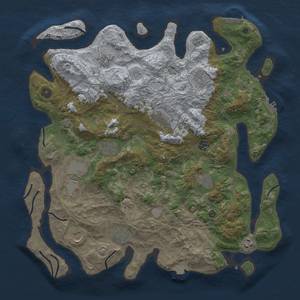 Thumbnail Rust Map: Procedural Map, Size: 4250, Seed: 1812724098, 19 Monuments