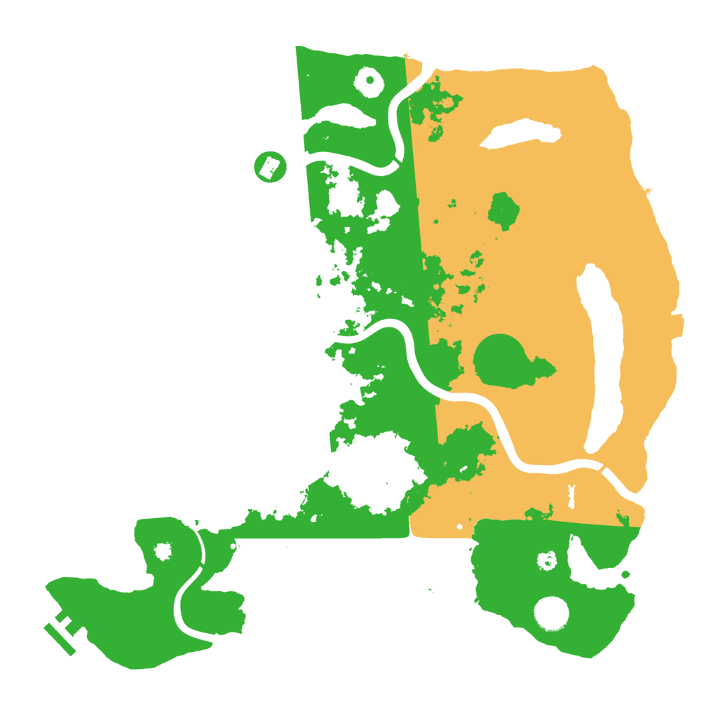 Biome Rust Map: Procedural Map, Size: 3677, Seed: 1441133105