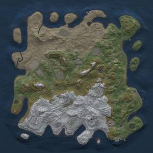 Thumbnail Rust Map: Procedural Map, Size: 4250, Seed: 1127891799, 19 Monuments