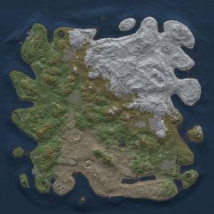 Thumbnail Rust Map: Procedural Map, Size: 4500, Seed: 63329051, 18 Monuments