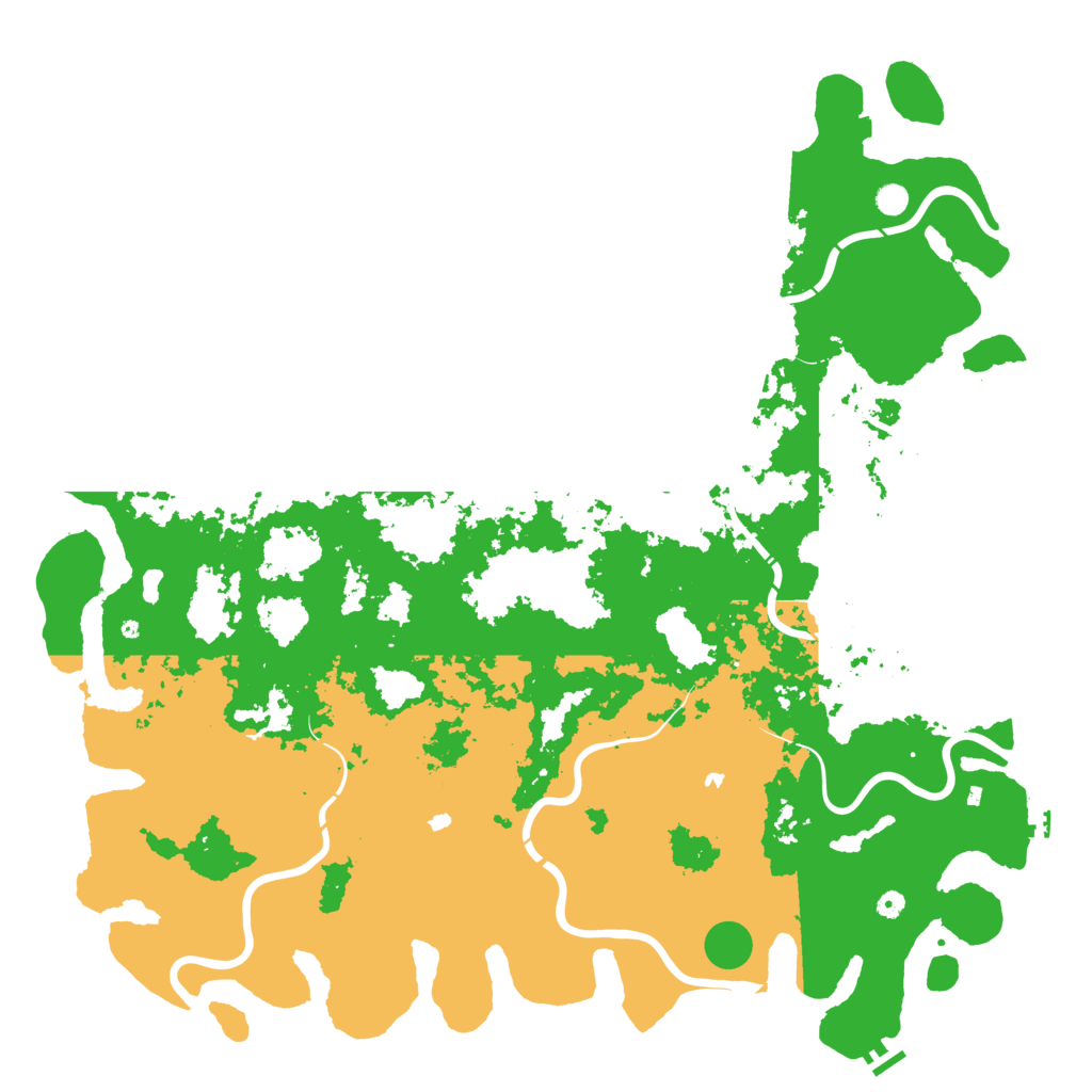 Biome Rust Map: Procedural Map, Size: 6000, Seed: 1167596871
