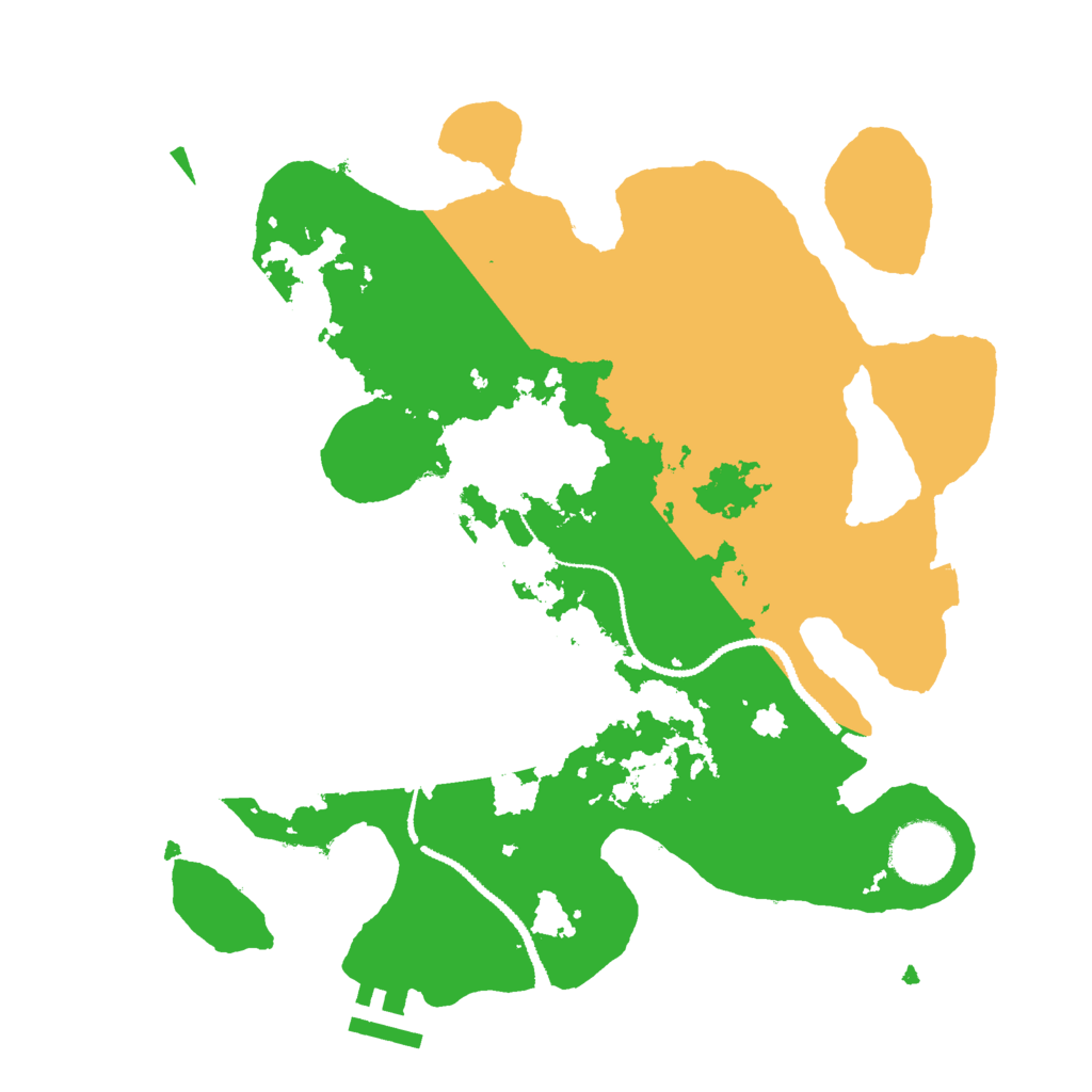 Biome Rust Map: Procedural Map, Size: 3000, Seed: 1674705646