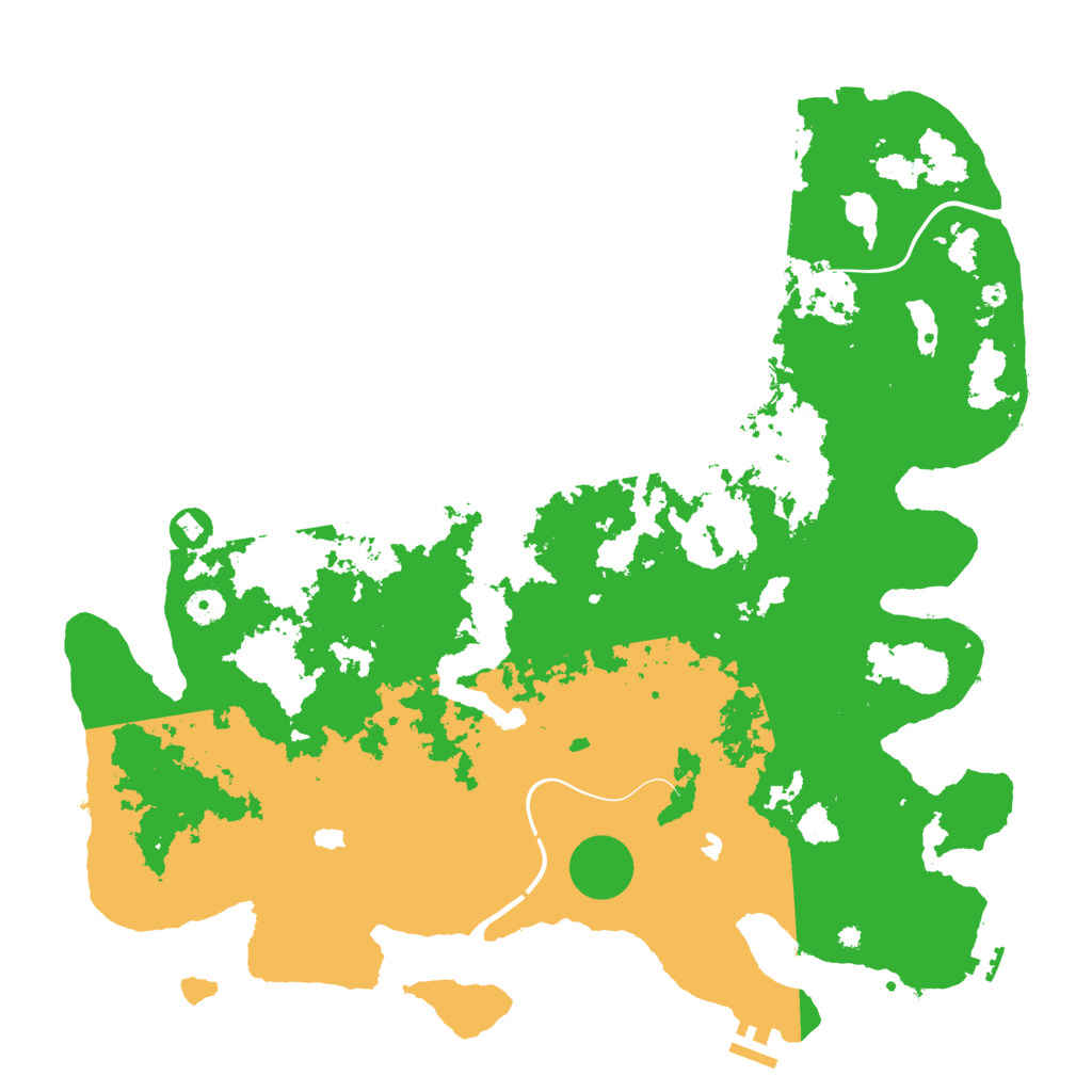 Biome Rust Map: Procedural Map, Size: 4500, Seed: 458286