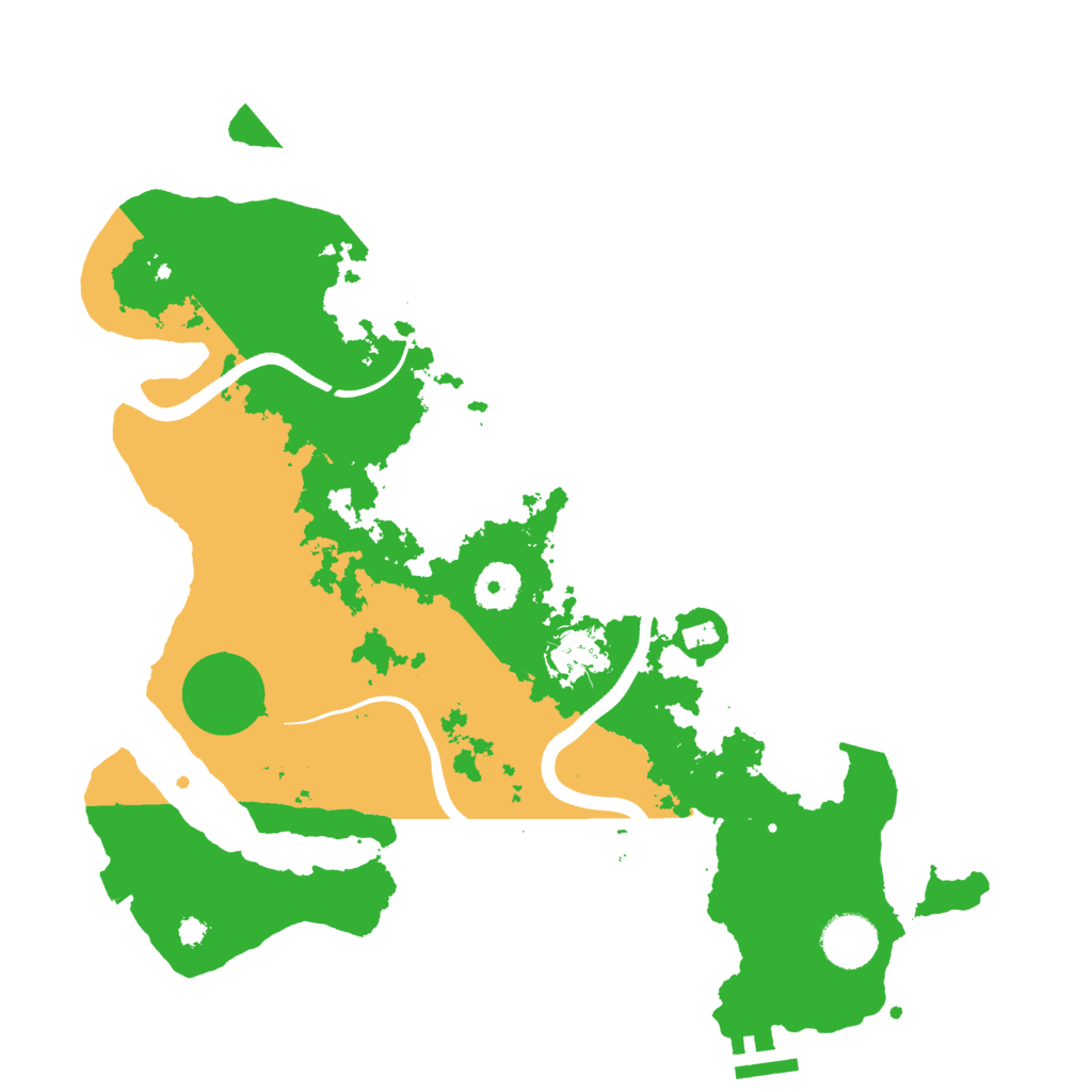 Biome Rust Map: Procedural Map, Size: 3500, Seed: 183655158