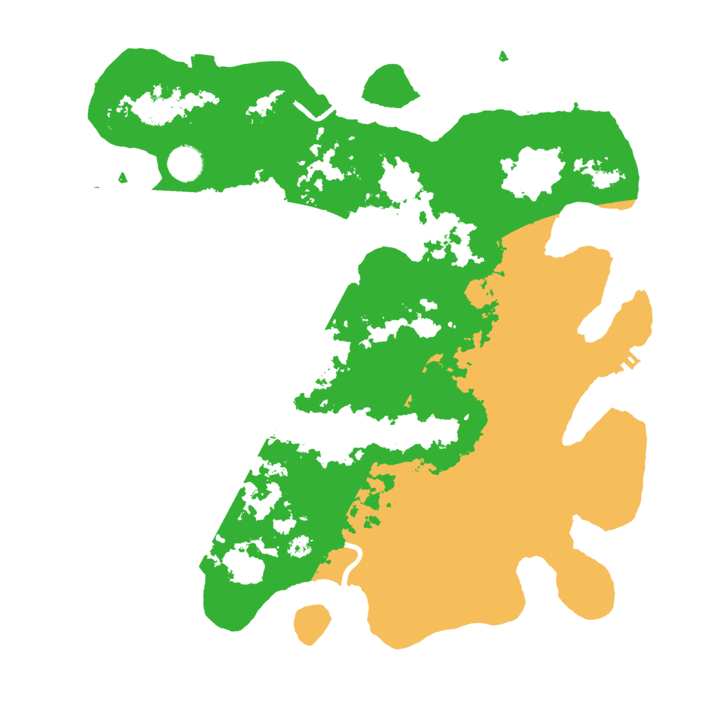 Biome Rust Map: Procedural Map, Size: 3500, Seed: 183101152