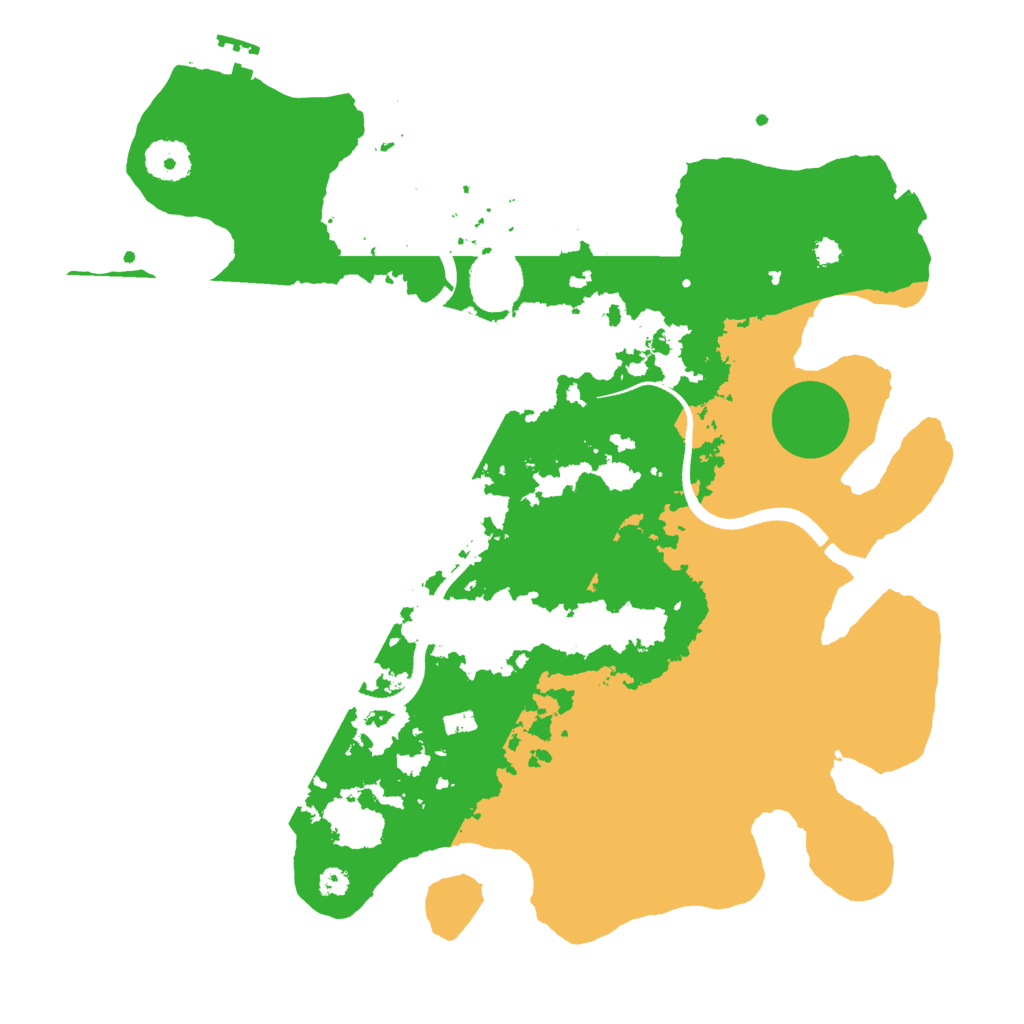 Biome Rust Map: Procedural Map, Size: 3500, Seed: 183101152