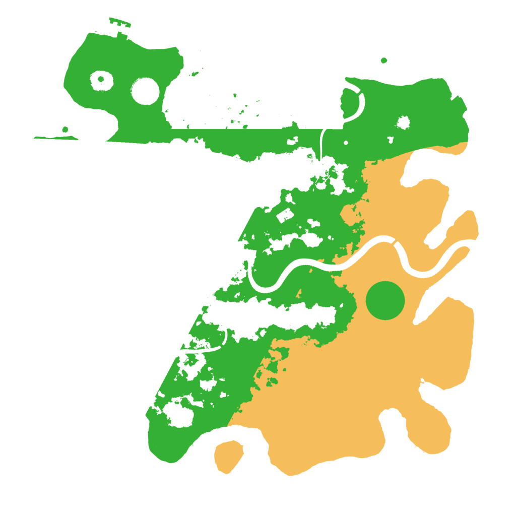 Biome Rust Map: Procedural Map, Size: 3500, Seed: 183101152