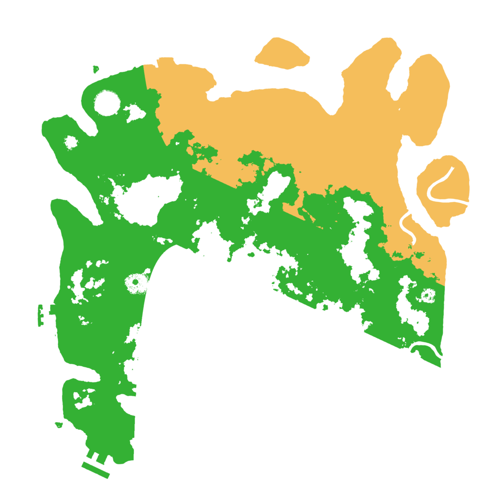 Biome Rust Map: Procedural Map, Size: 3500, Seed: 207922849