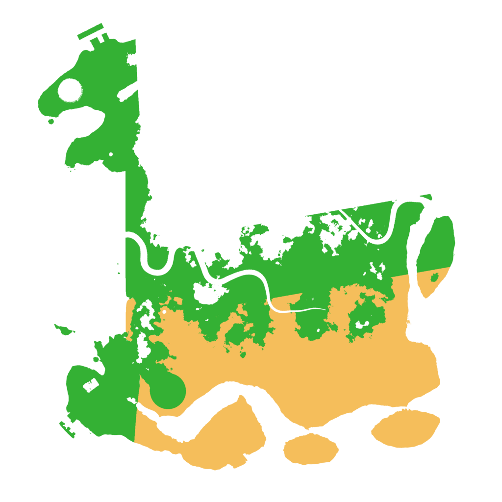 Biome Rust Map: Procedural Map, Size: 3700, Seed: 2061971