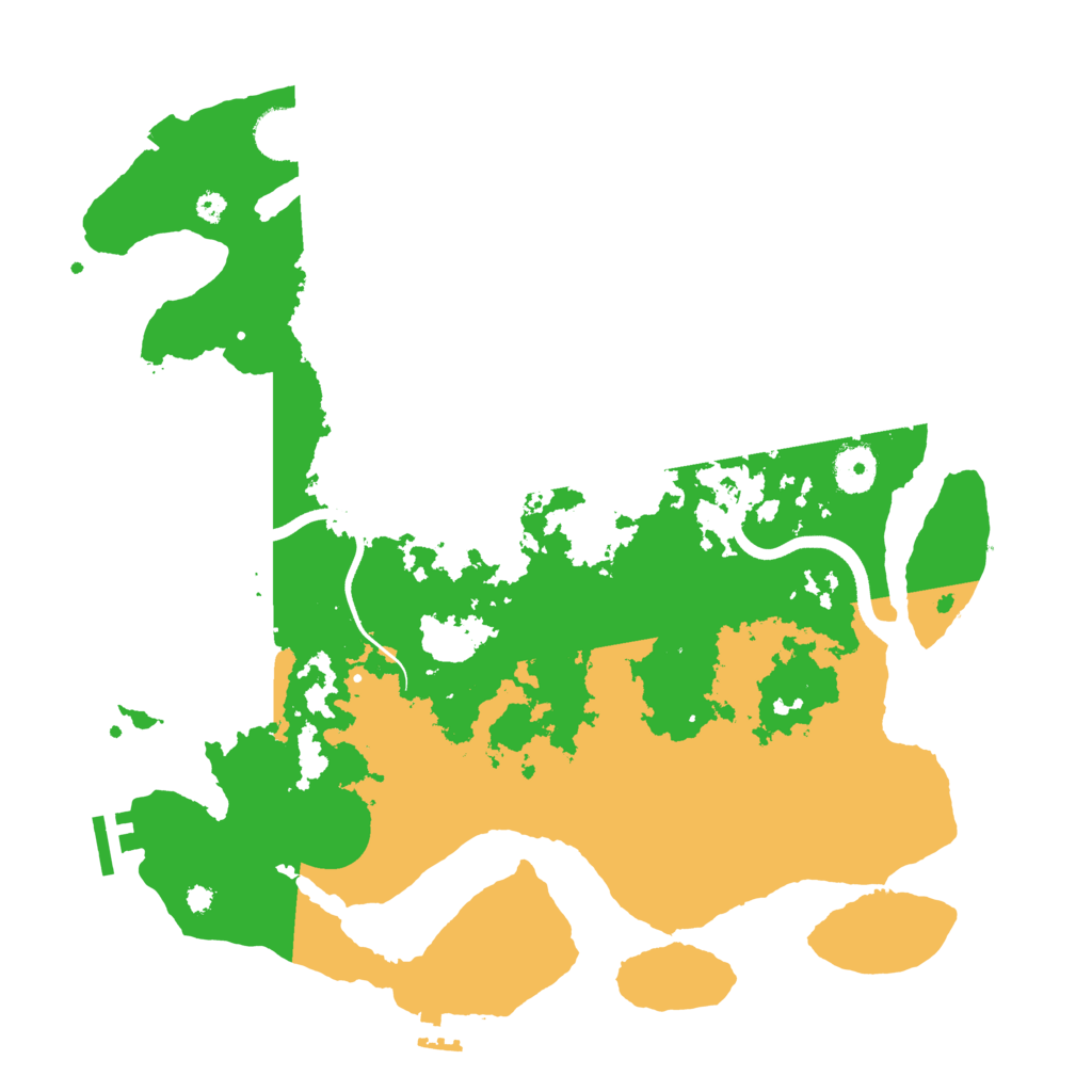 Biome Rust Map: Procedural Map, Size: 3700, Seed: 2061971