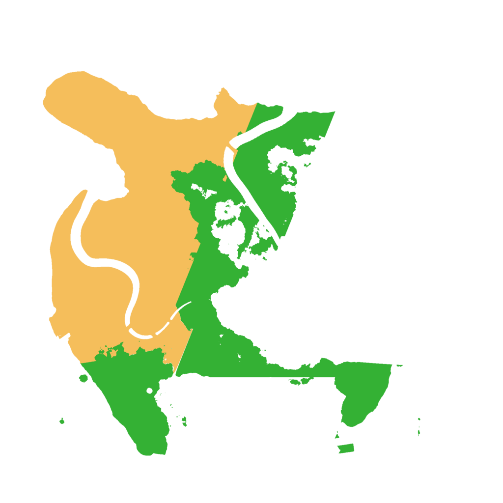 Biome Rust Map: Procedural Map, Size: 2500, Seed: 5371