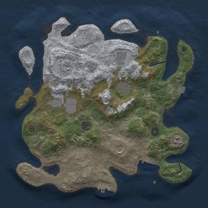 Thumbnail Rust Map: Procedural Map, Size: 3500, Seed: 1981959080, 16 Monuments