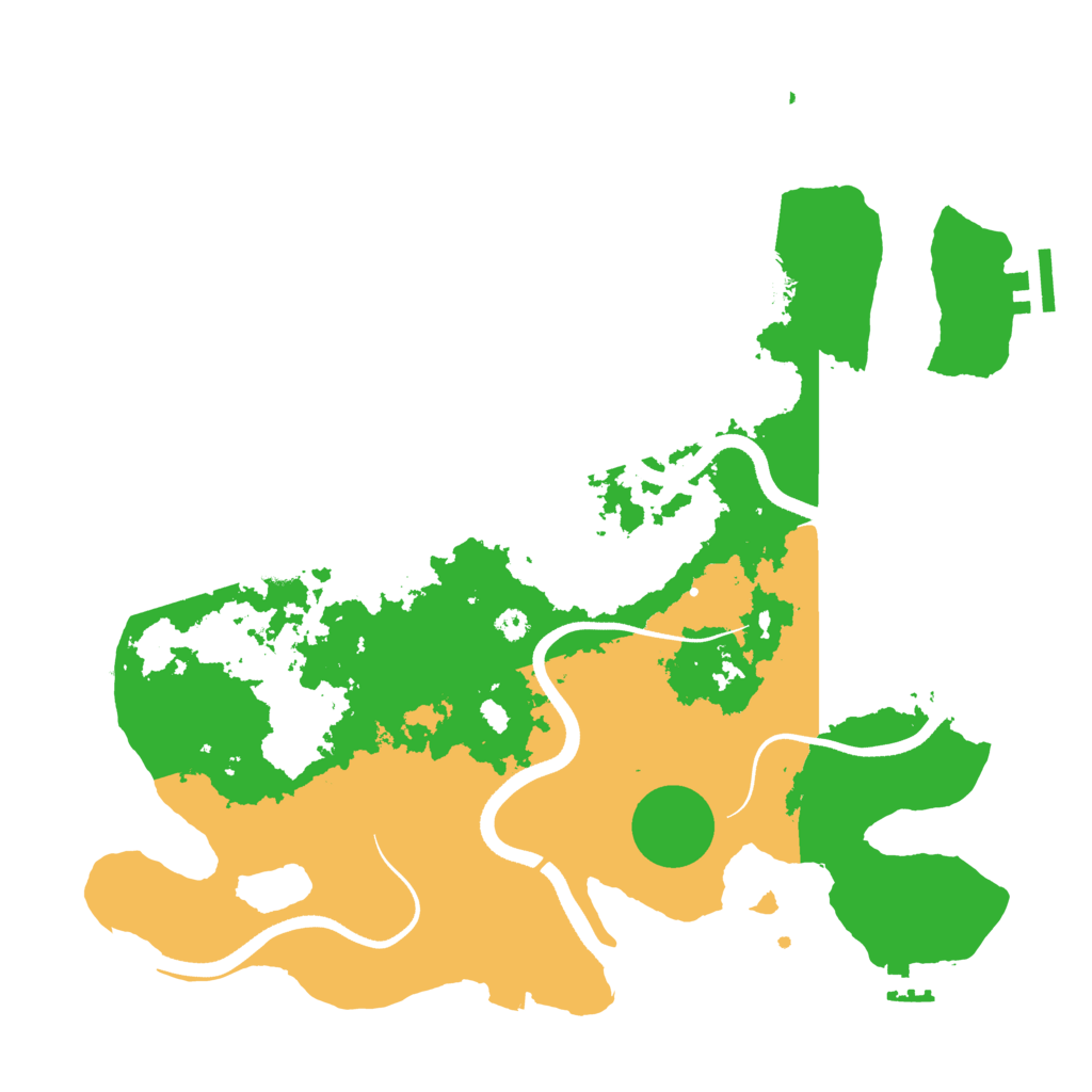 Biome Rust Map: Procedural Map, Size: 3500, Seed: 1981959080
