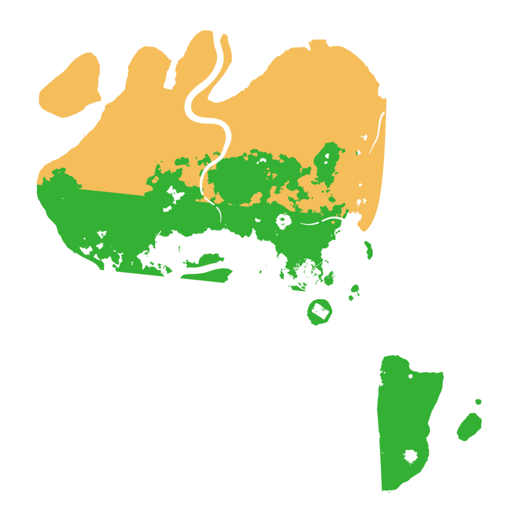 Biome Rust Map: Procedural Map, Size: 3500, Seed: 884989563