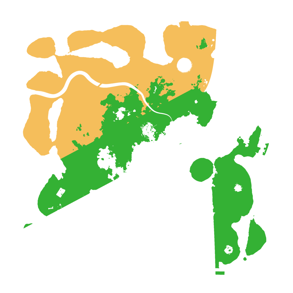 Biome Rust Map: Procedural Map, Size: 3500, Seed: 1266995962