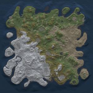 Thumbnail Rust Map: Procedural Map, Size: 4500, Seed: 1757994523, 19 Monuments