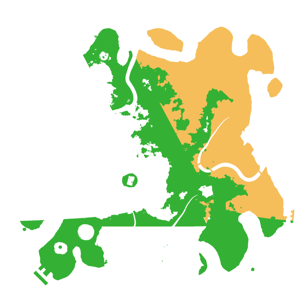 Biome Rust Map: Procedural Map, Size: 3500, Seed: 194343447