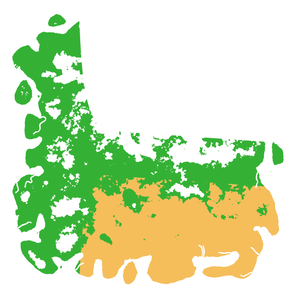 Biome Rust Map: Procedural Map, Size: 6000, Seed: 1981307280