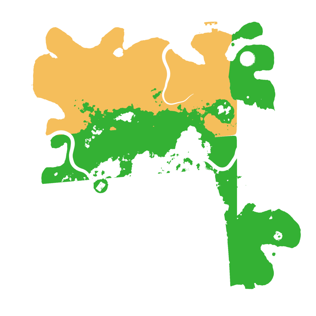 Biome Rust Map: Procedural Map, Size: 3700, Seed: 1754569985