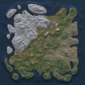 Thumbnail Rust Map: Procedural Map, Size: 4500, Seed: 2045130096, 19 Monuments