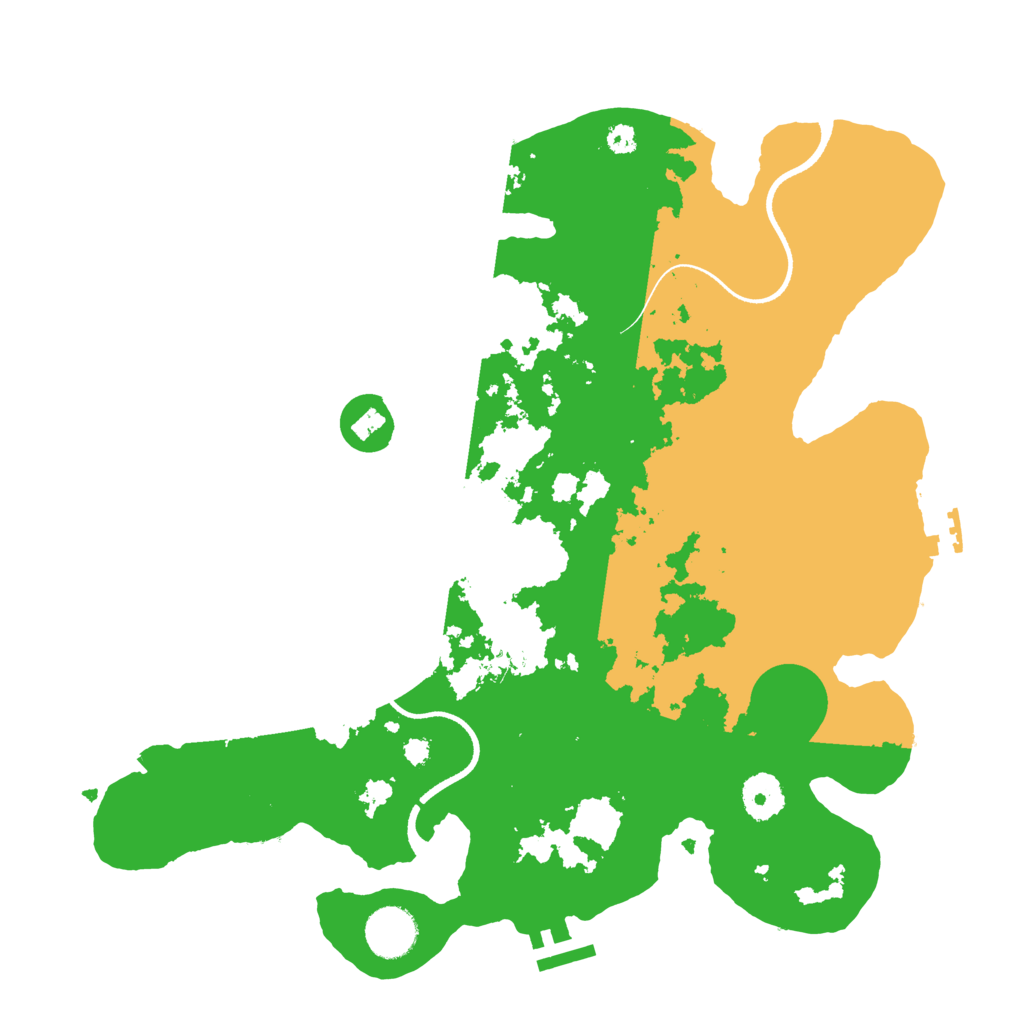 Biome Rust Map: Procedural Map, Size: 3500, Seed: 11114