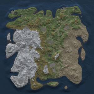 Thumbnail Rust Map: Procedural Map, Size: 4250, Seed: 736924650, 19 Monuments