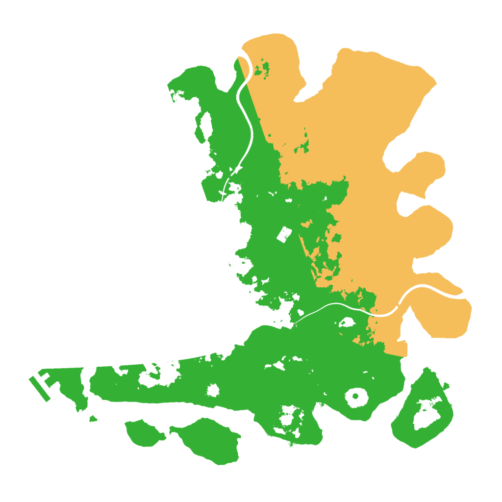 Biome Rust Map: Procedural Map, Size: 3500, Seed: 659910214