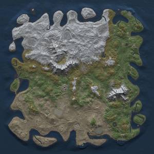 Thumbnail Rust Map: Procedural Map, Size: 5000, Seed: 1434, 19 Monuments