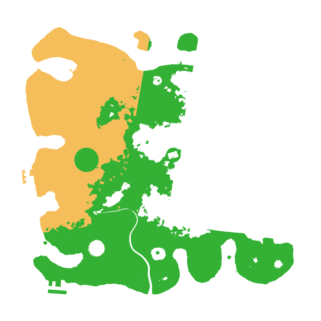Biome Rust Map: Procedural Map, Size: 3500, Seed: 204970605
