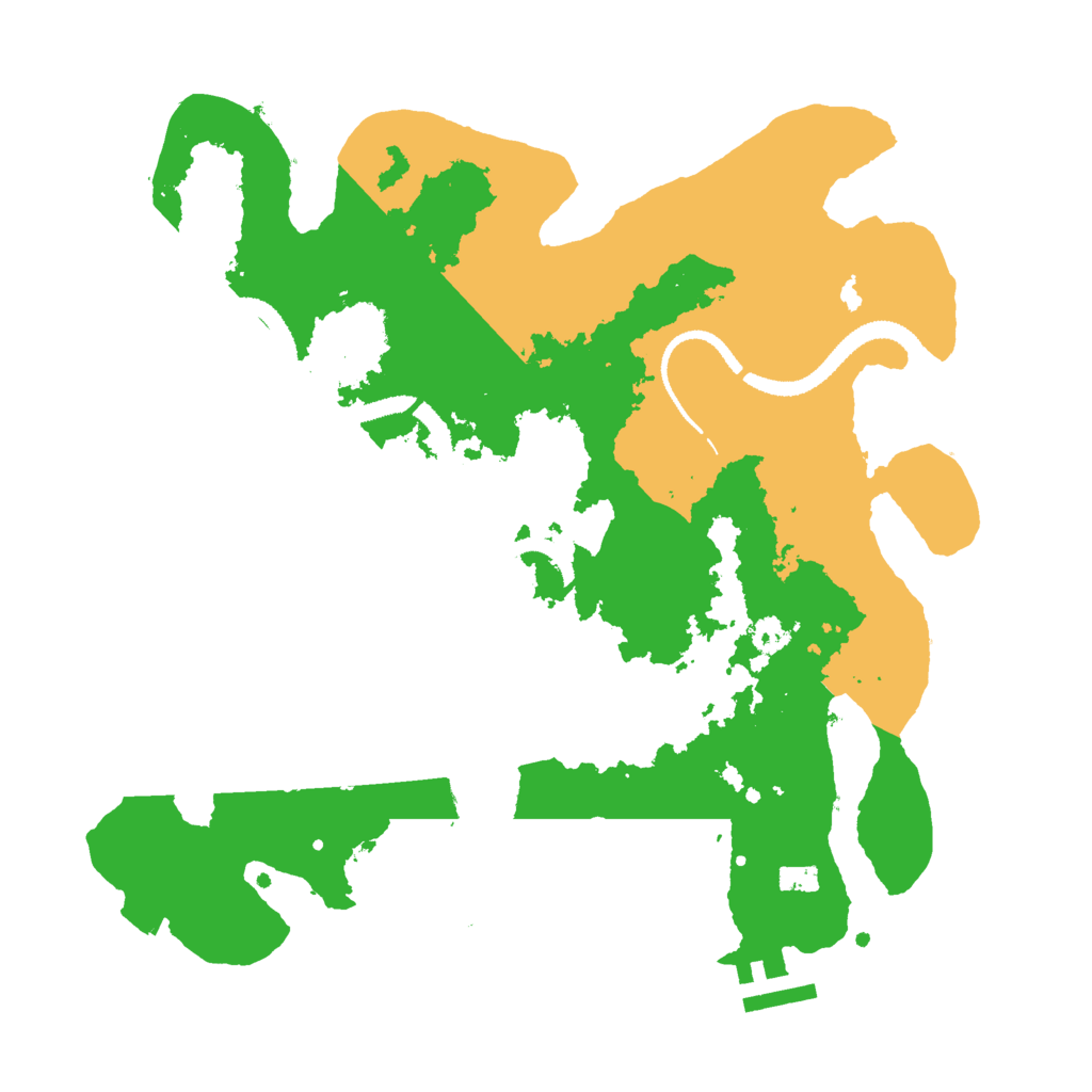 Biome Rust Map: Procedural Map, Size: 3000, Seed: 243981434