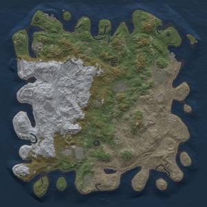 Thumbnail Rust Map: Procedural Map, Size: 4500, Seed: 51959042, 19 Monuments