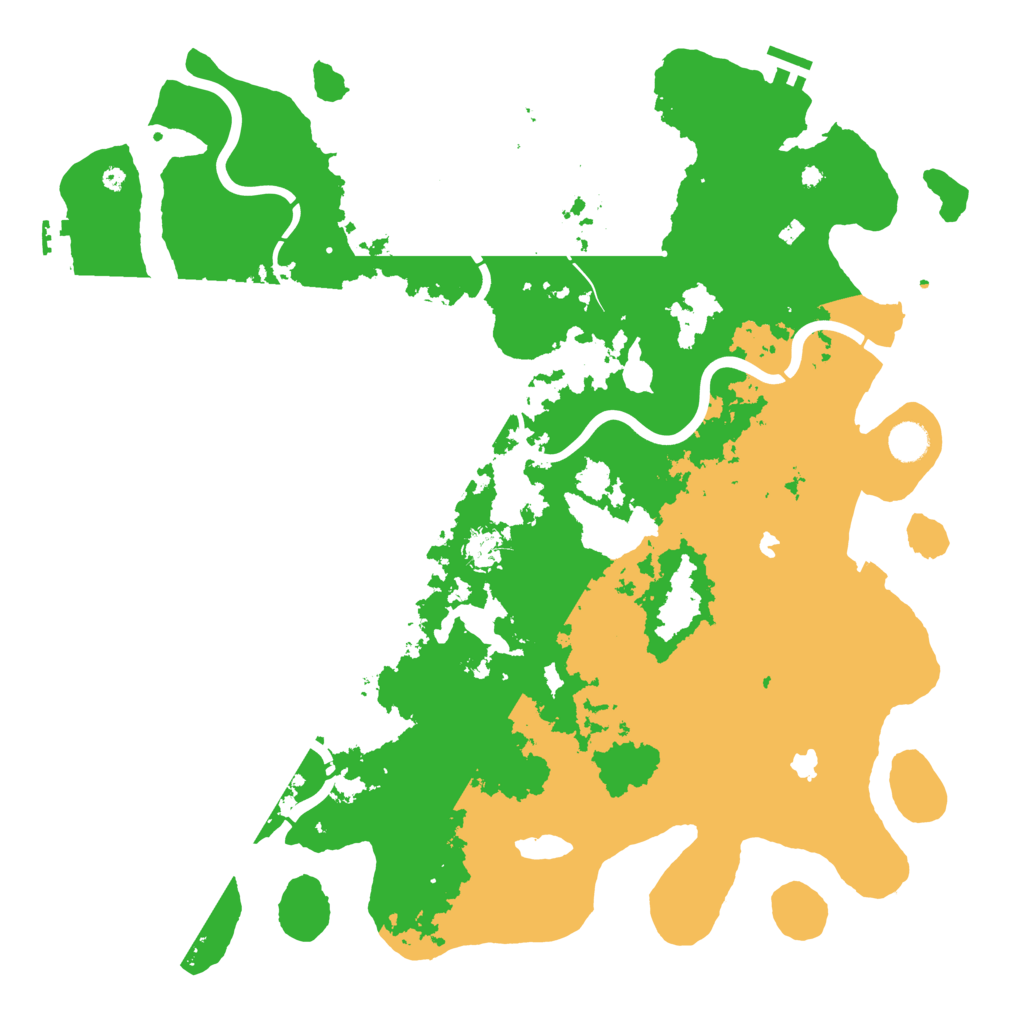 Biome Rust Map: Procedural Map, Size: 4500, Seed: 51959042