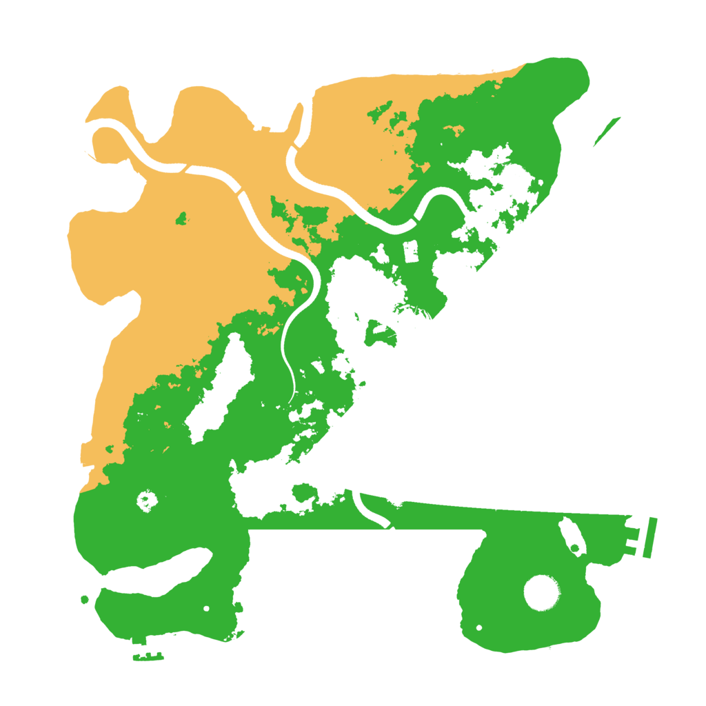 Biome Rust Map: Procedural Map, Size: 3500, Seed: 1329396691