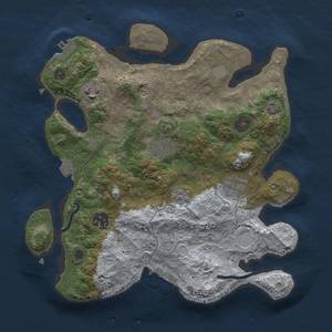 Thumbnail Rust Map: Procedural Map, Size: 3000, Seed: 424326621, 13 Monuments