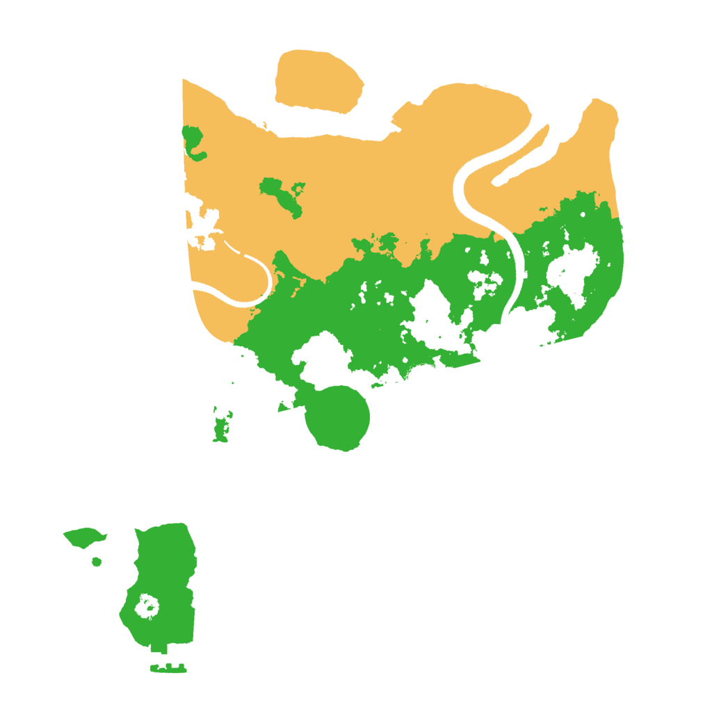 Biome Rust Map: Procedural Map, Size: 3000, Seed: 424326621