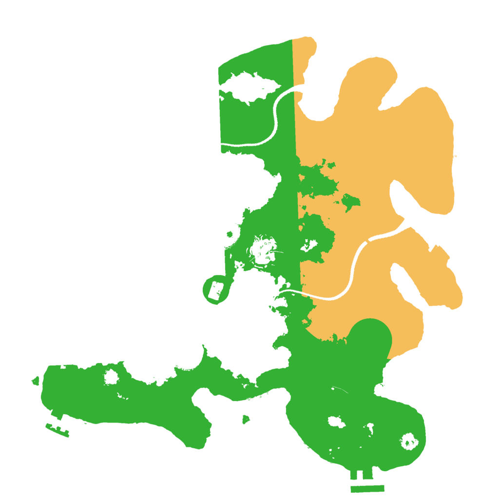 Biome Rust Map: Procedural Map, Size: 3000, Seed: 1496823119